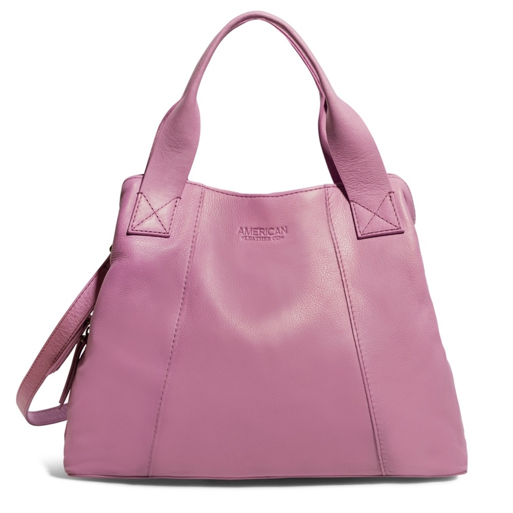 American Leather Co Ada Triple Entry Satchel Bag